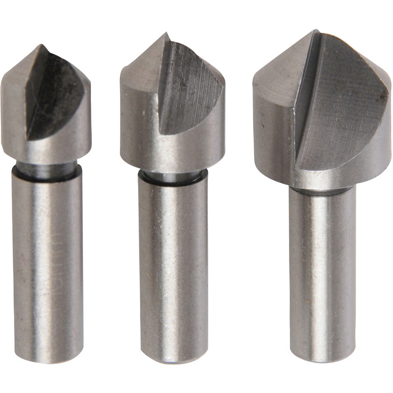 Silverline HSS verzinkborenset 3-delig