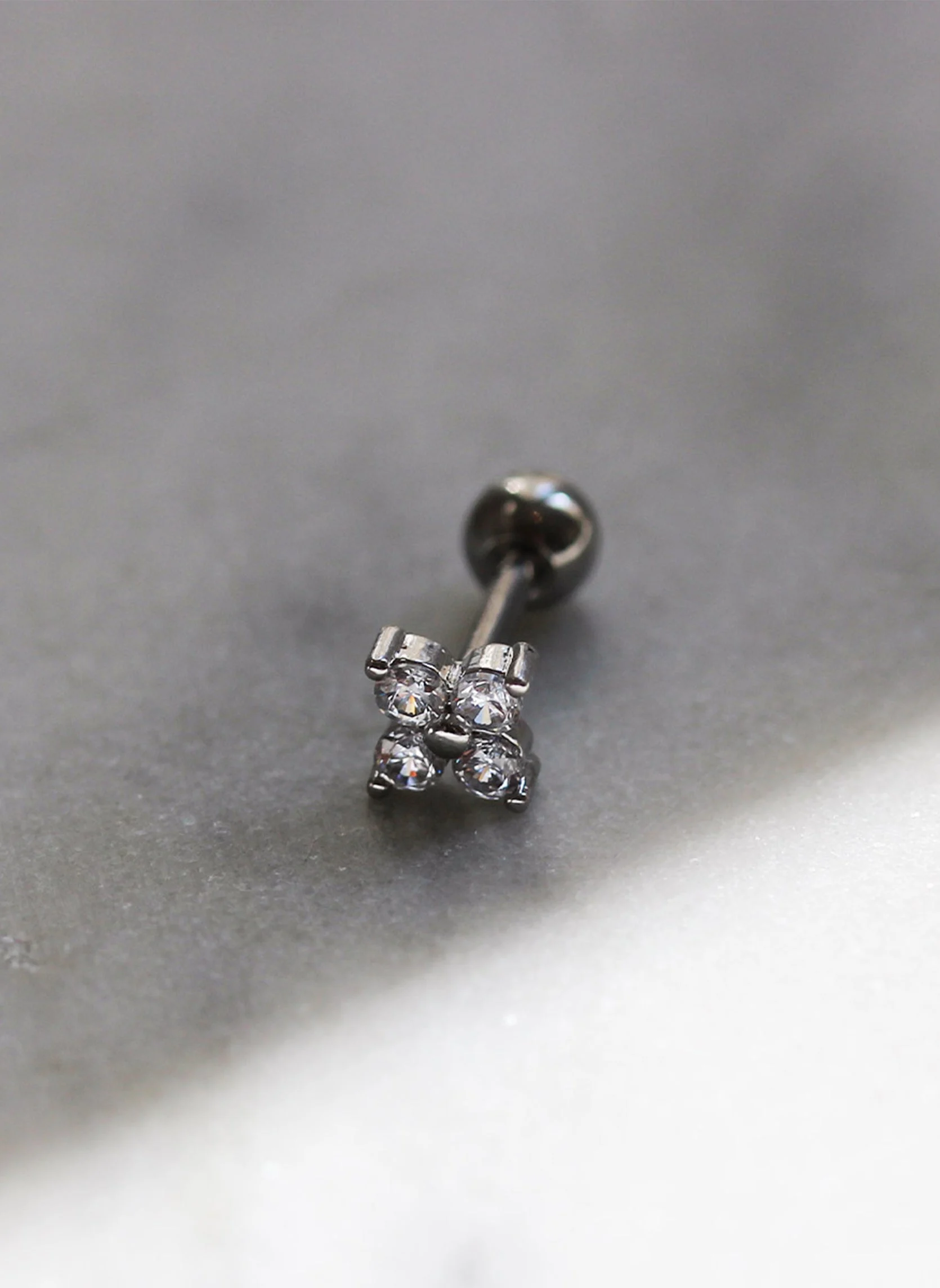 IVA-DROP - Piercing iva drop | Blanc