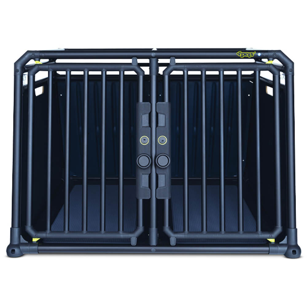 4Pets Pro Noir 22 - Autobench - voor 2 Honden - Zwart - 10293.5x7896.5x66 cm - L