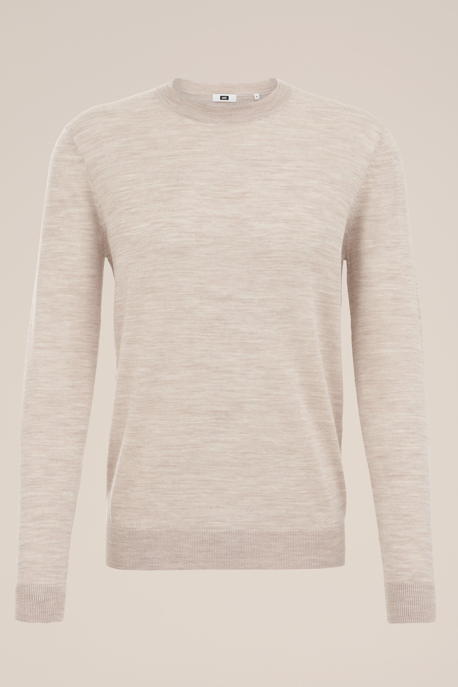 trui van merinowol Fundamentals Beige
