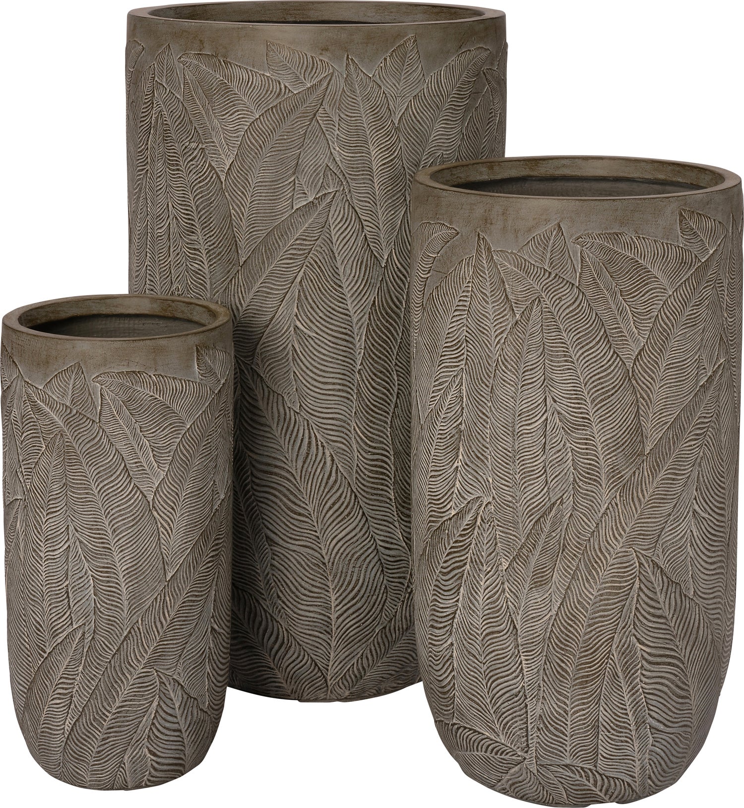 Intratuin bloempot Joris grijs D 44 H 78,5 cm