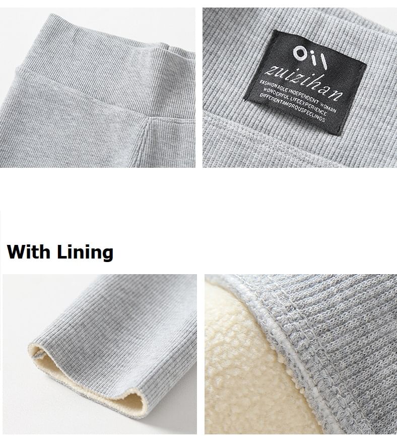 evanesce - Logo High Rise Plain Leggings