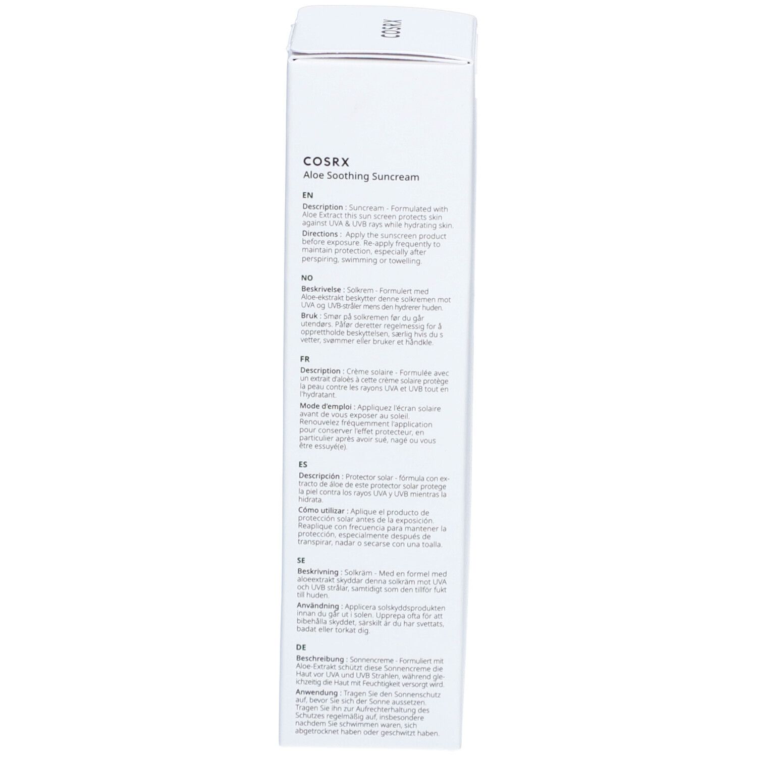COSRX Aloe Soothing Sun Cream SPF50+