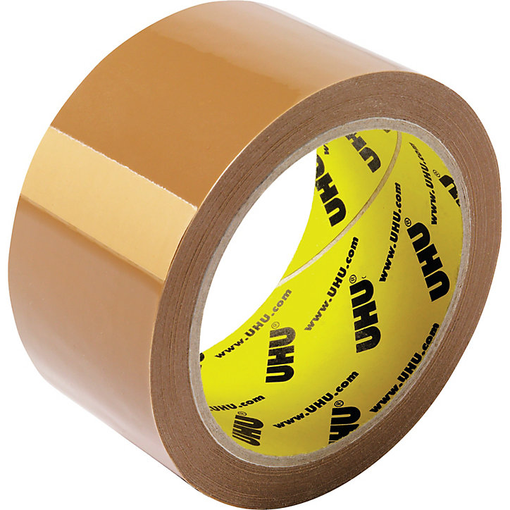 Ruban adhésif d'emballage Rollafix brun 3 x 66 mm
