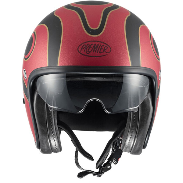 premier - Casque Vintage FR Noir / Rouge / Jaune / Mat