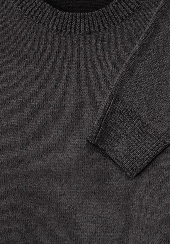 Softer Baumwollpullover - Black