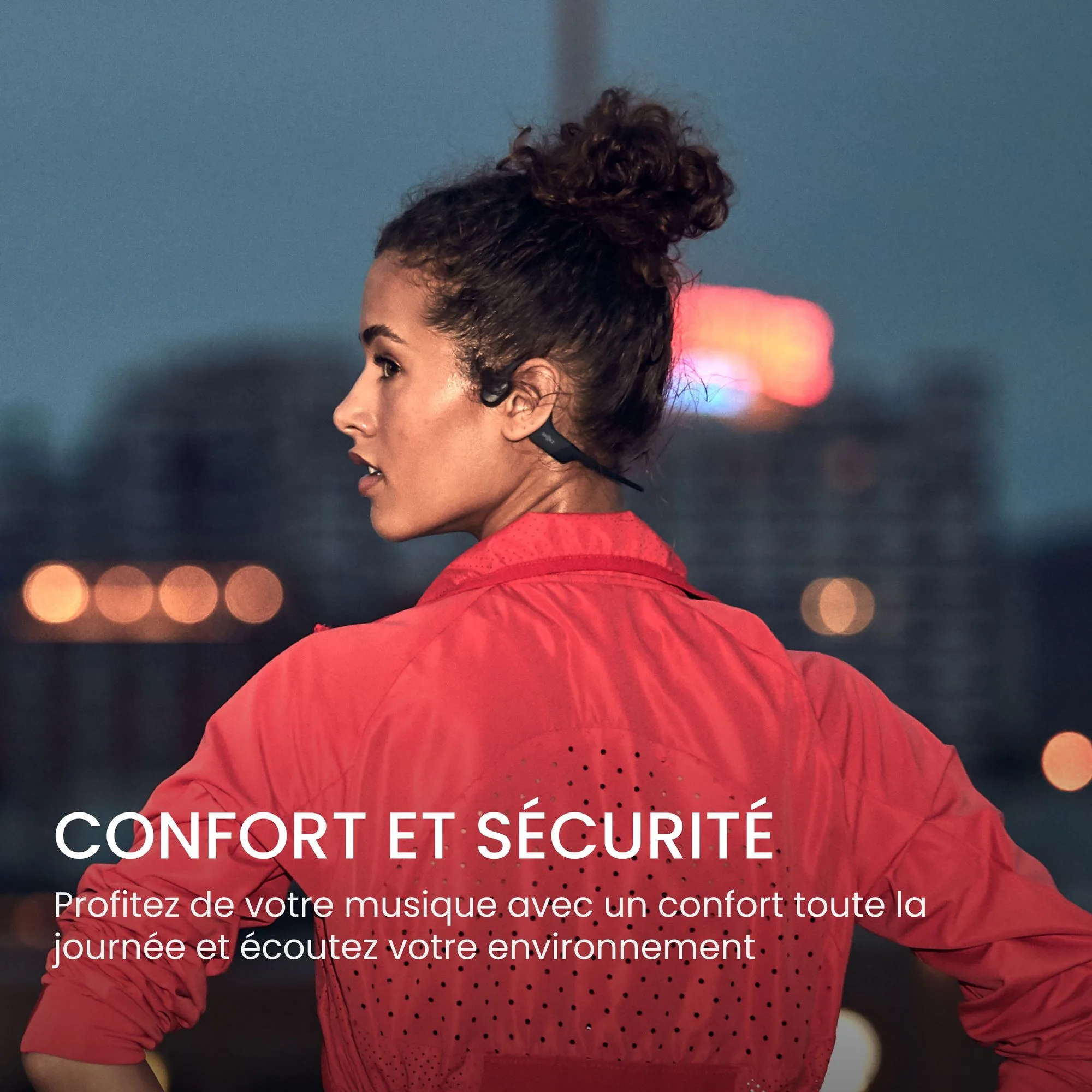 Shokz Open Run Noir (USB-C) Écouteurs Bluetooth