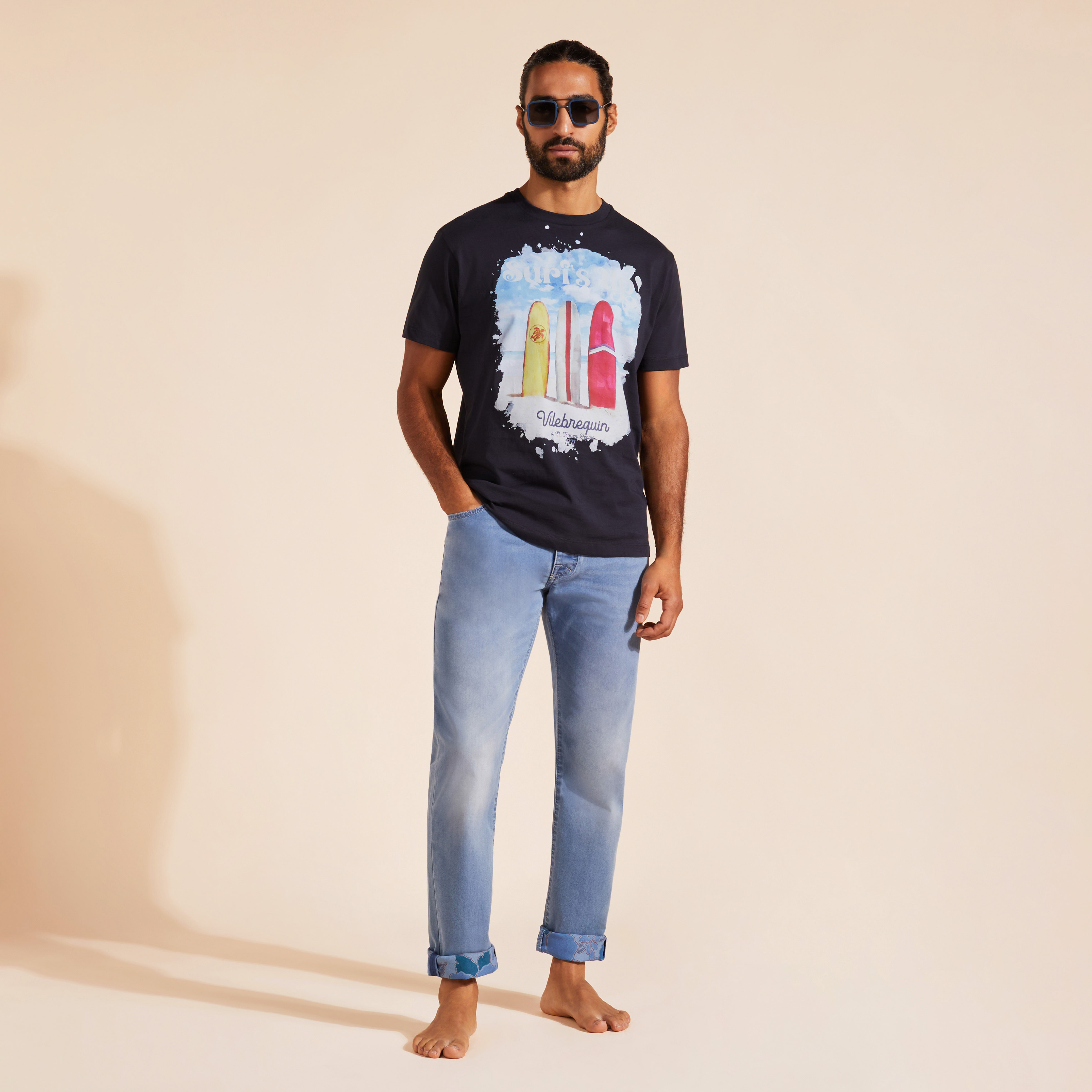 T-Shirt en Coton Homme Surf's Up