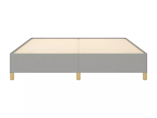 Sommier à lattes de lit Gris clair 160x200 cm Tissu
