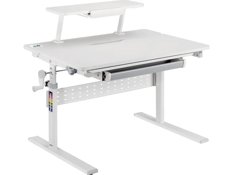 Ergo Office ML Børneskrivebord Ergo Office, højdejusterbar, grå, max 40 kg, 900x600mm, ER-483