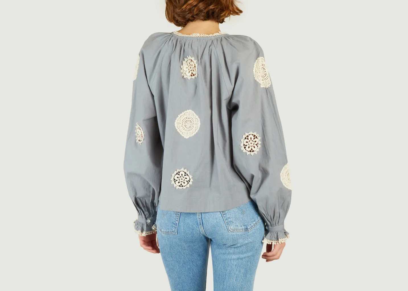 Blouse avec motif ajouré Loretta Skall Studio