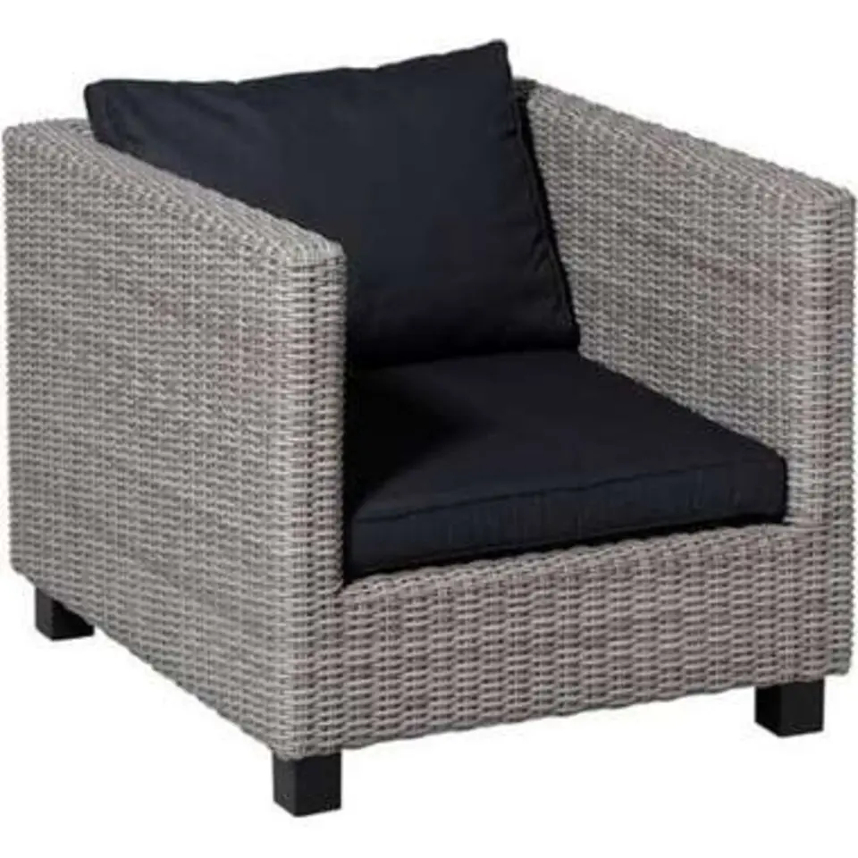Madison Loungekussen Basic 60 x 60 x 8 cm Zwart