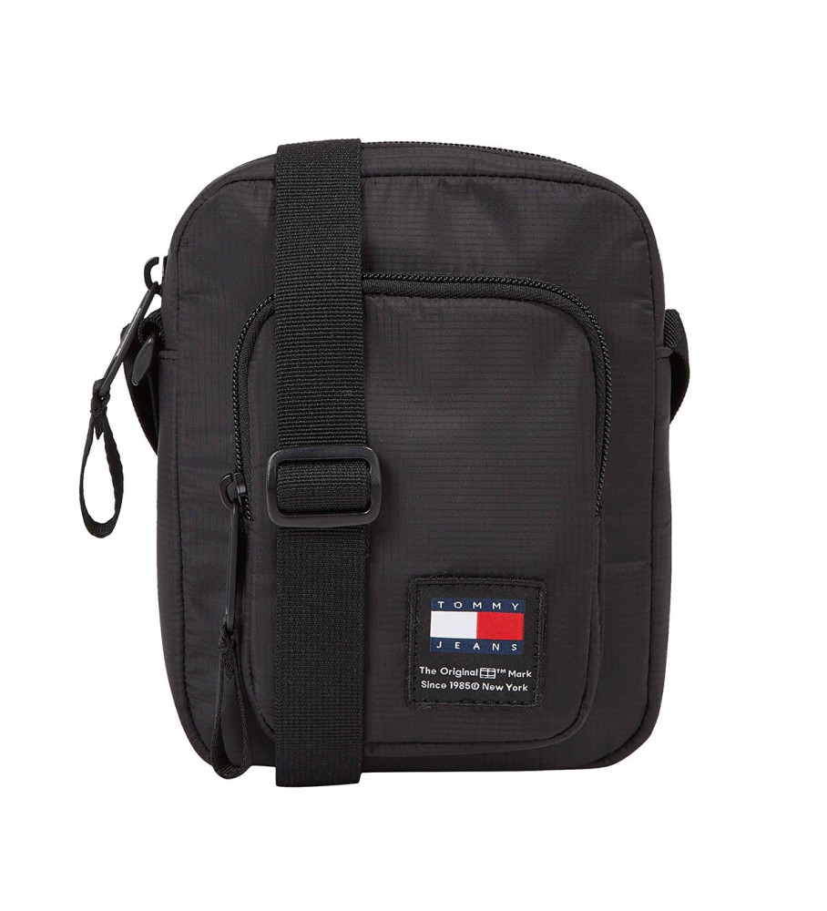 Bolsa de ombro Tommy Jeans Reporter, preta