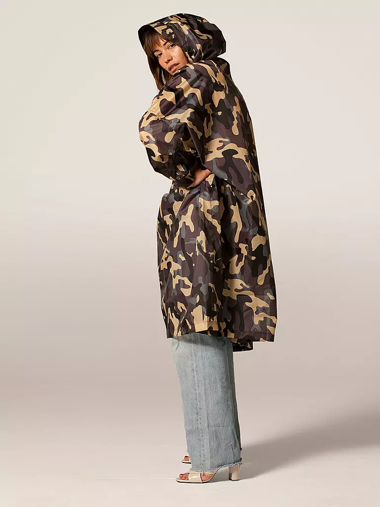RAINKISS Regenjacke - Regenponcho Camo olive