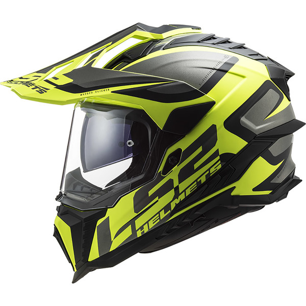 LS2 - Casque MX701 Explorer HPFC Alter Noir Mat / Jaune