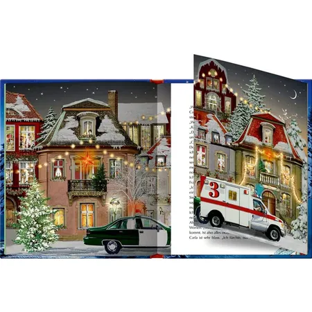 Coppenrath Verlag Mord im Weihnachtsexpress: 24 heitere Krimis Adventskalenderbuch mit Ausklappseiten