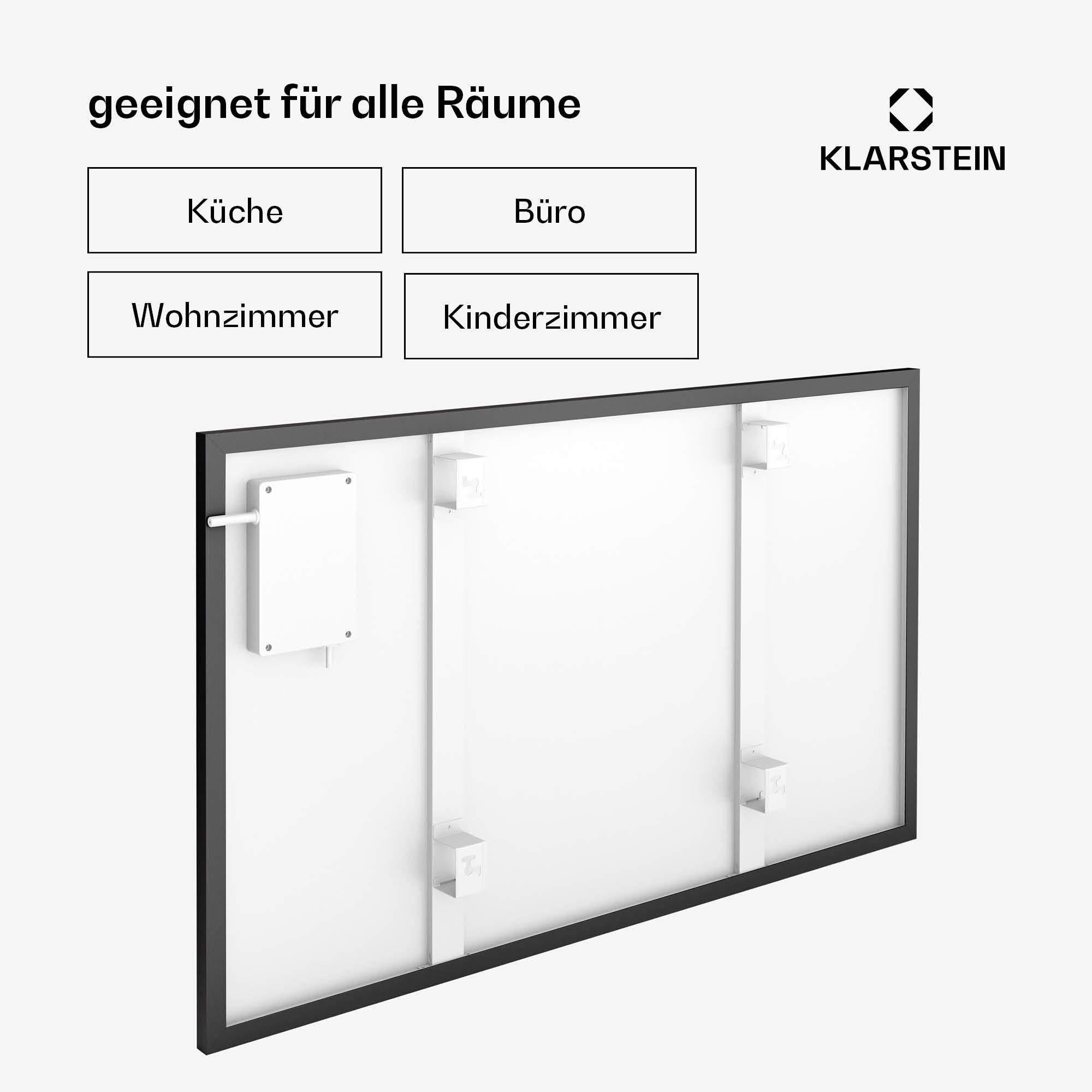 Wonderwall Smart Bornholm Infrarotheizung 110x65cm App 600W 600 W Schwarz