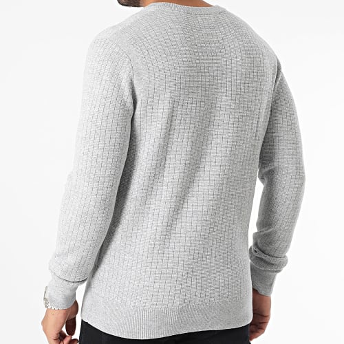 Pull Structure K10K111946 Gris Chiné