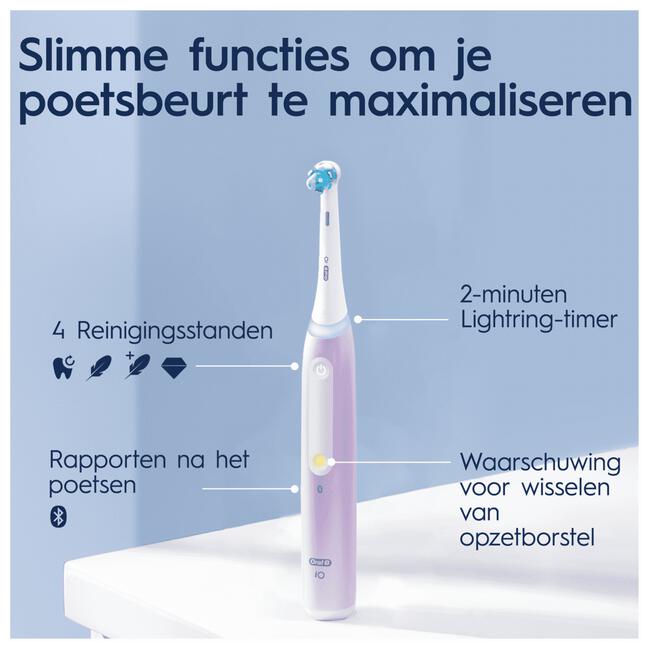 Oral-B iO 4S Lavender Elektrische Tandenborstel By Braun