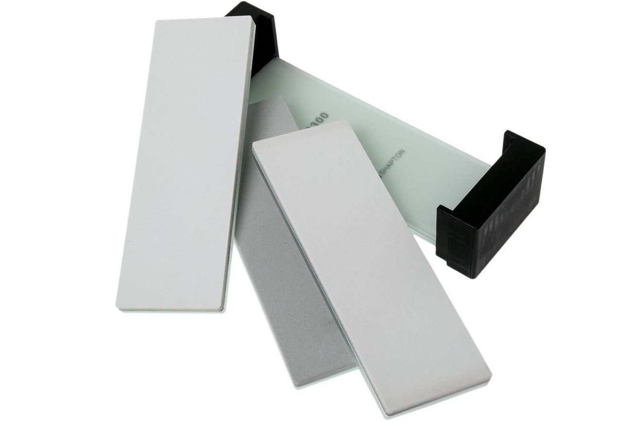 Shapton Glass Stone slijpsteenset korrel 500, 2000 en 8000 grit, 50308