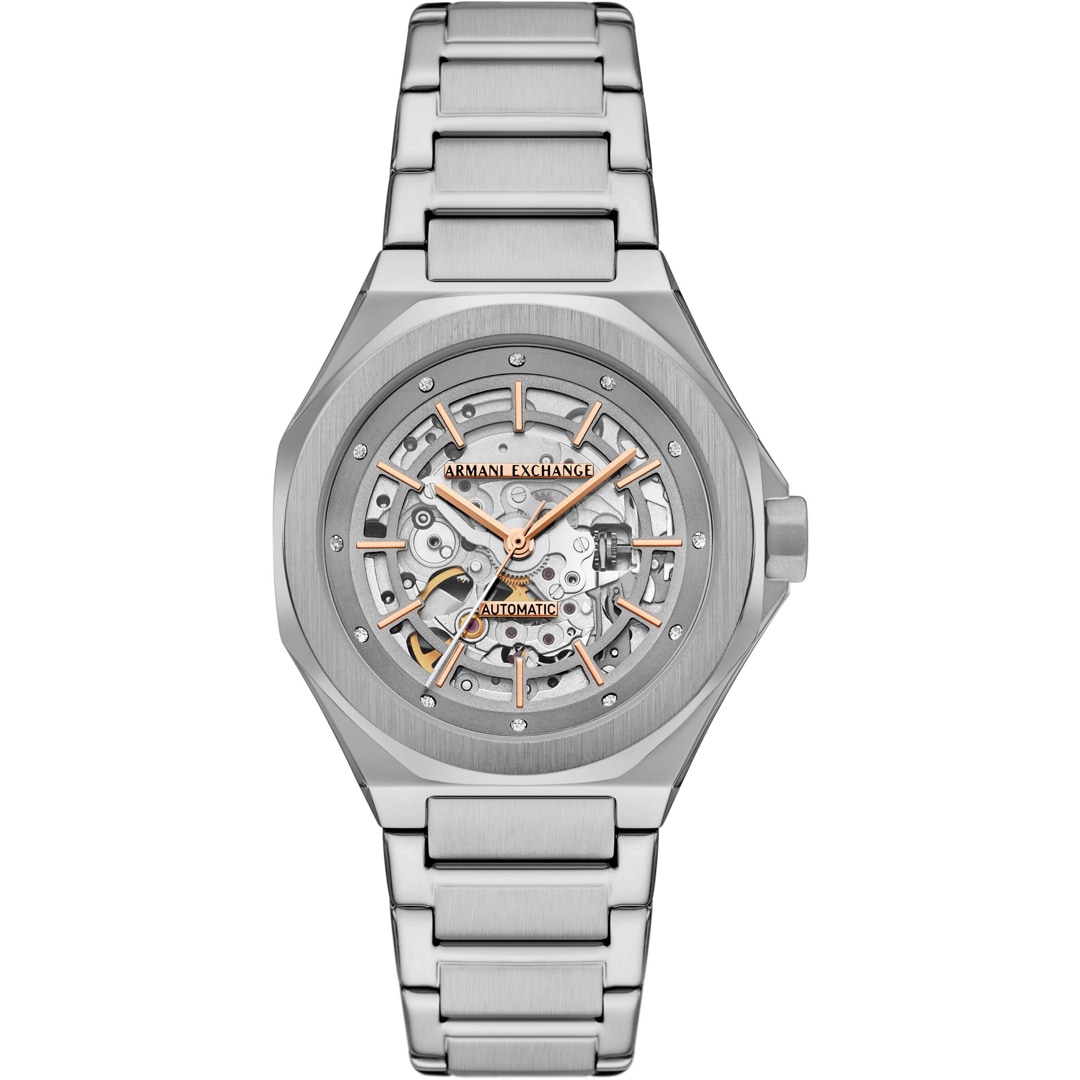 Armani Exchange Andrea Automatik 36mm Silbrig
