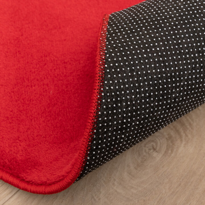 Rond wasbaar vloerkleed - Vivid Rood