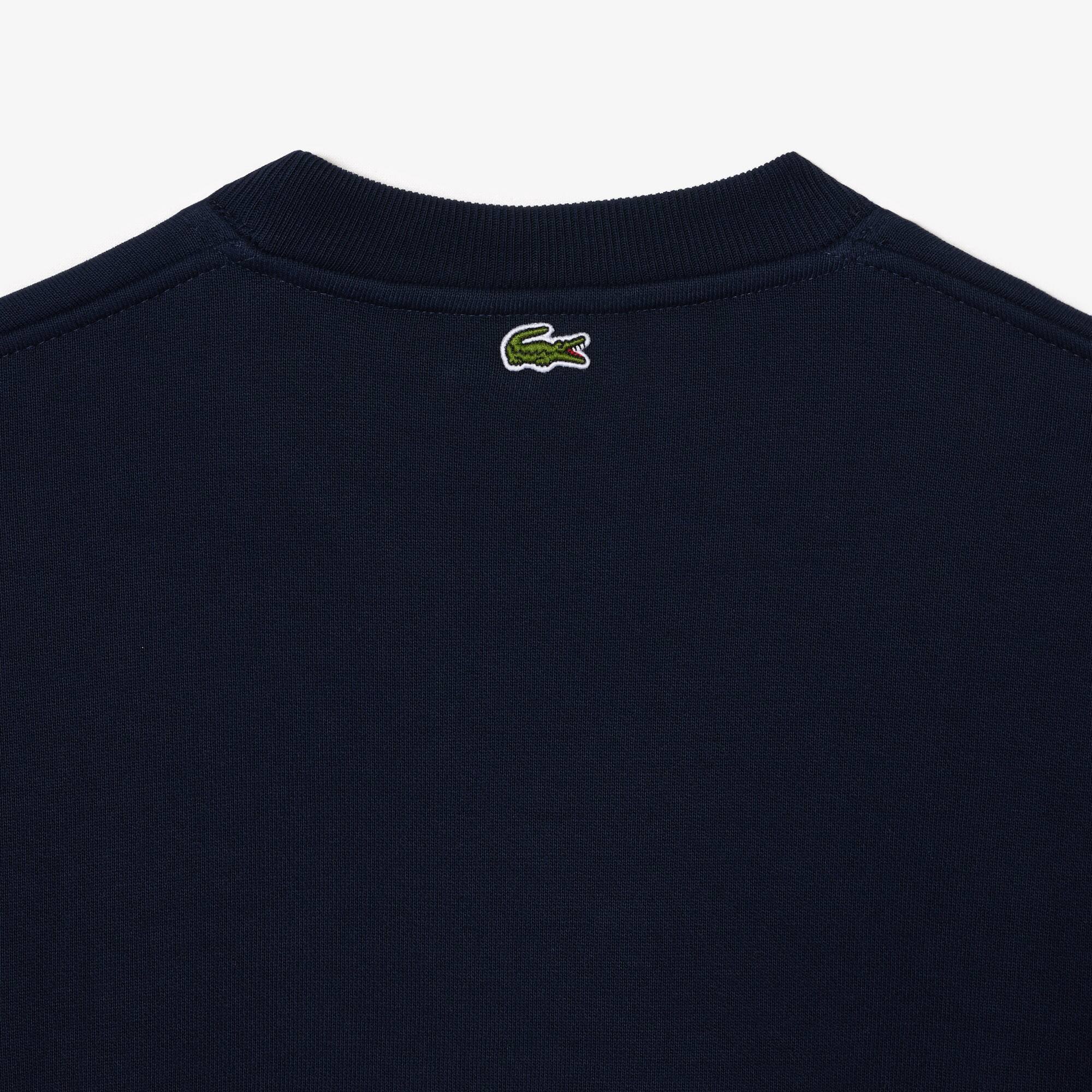Extraweites Jogger-Sweatshirt aus Fleece mit Tennis-Aufdruck Sweatshirts - Blau - Lacoste - Damen