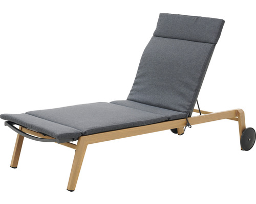 Garden Place Julie ligstoel met kussen, 79 x 199,5 x 35 cm, hout