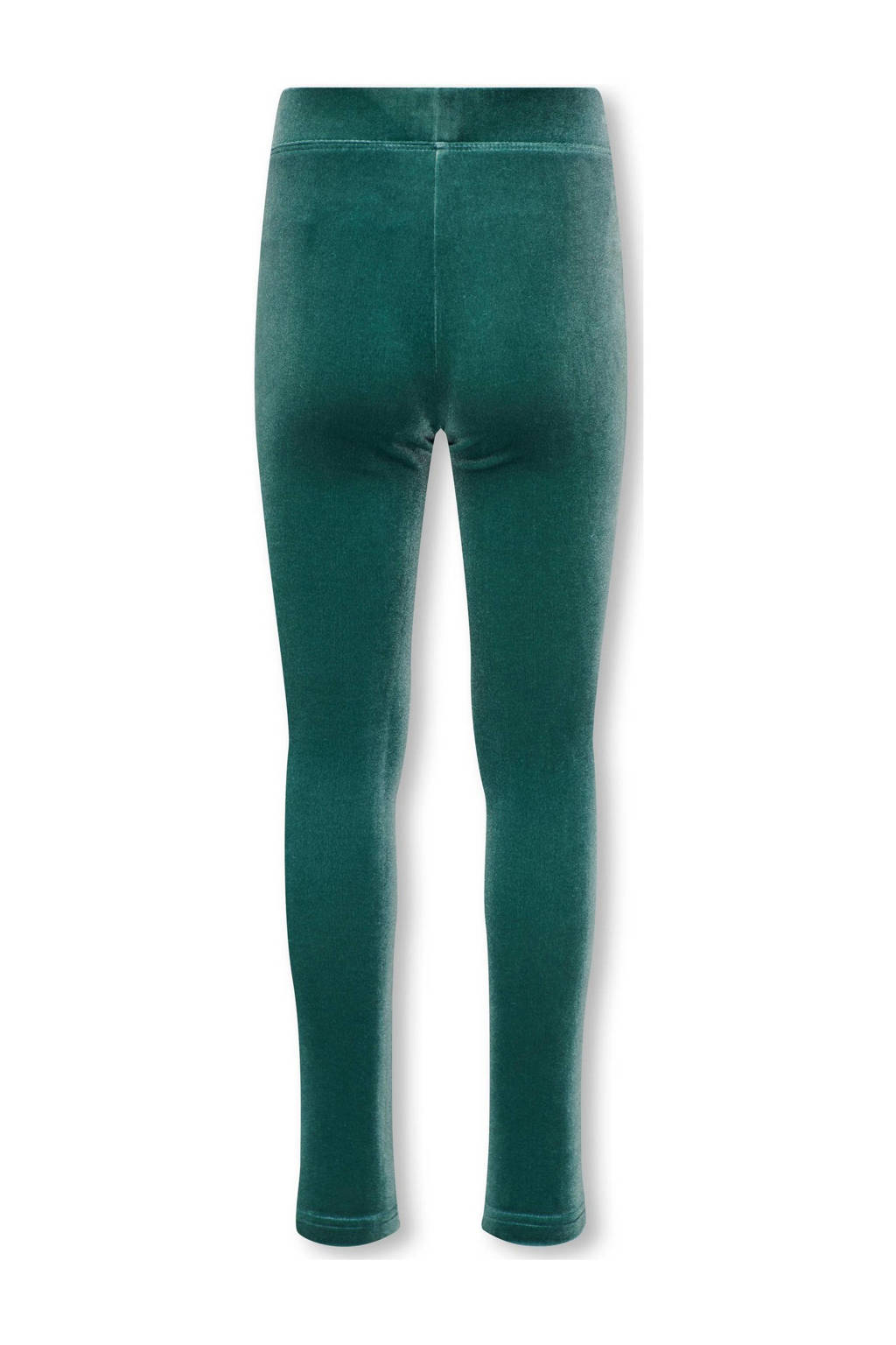 ONLY velours flared broek KOGMARGARET diep donkergroen