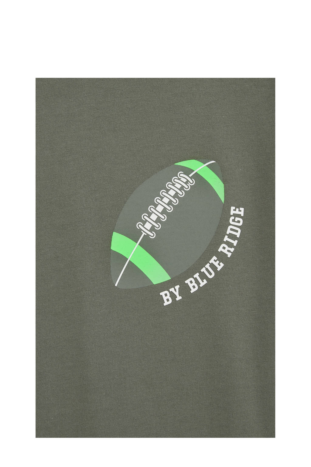 WE Fashion longsleeve met backprint olijfgroen