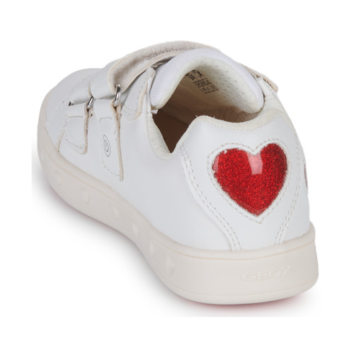 Geox - J SKYLIN GIRL A - Blanc / Rouge