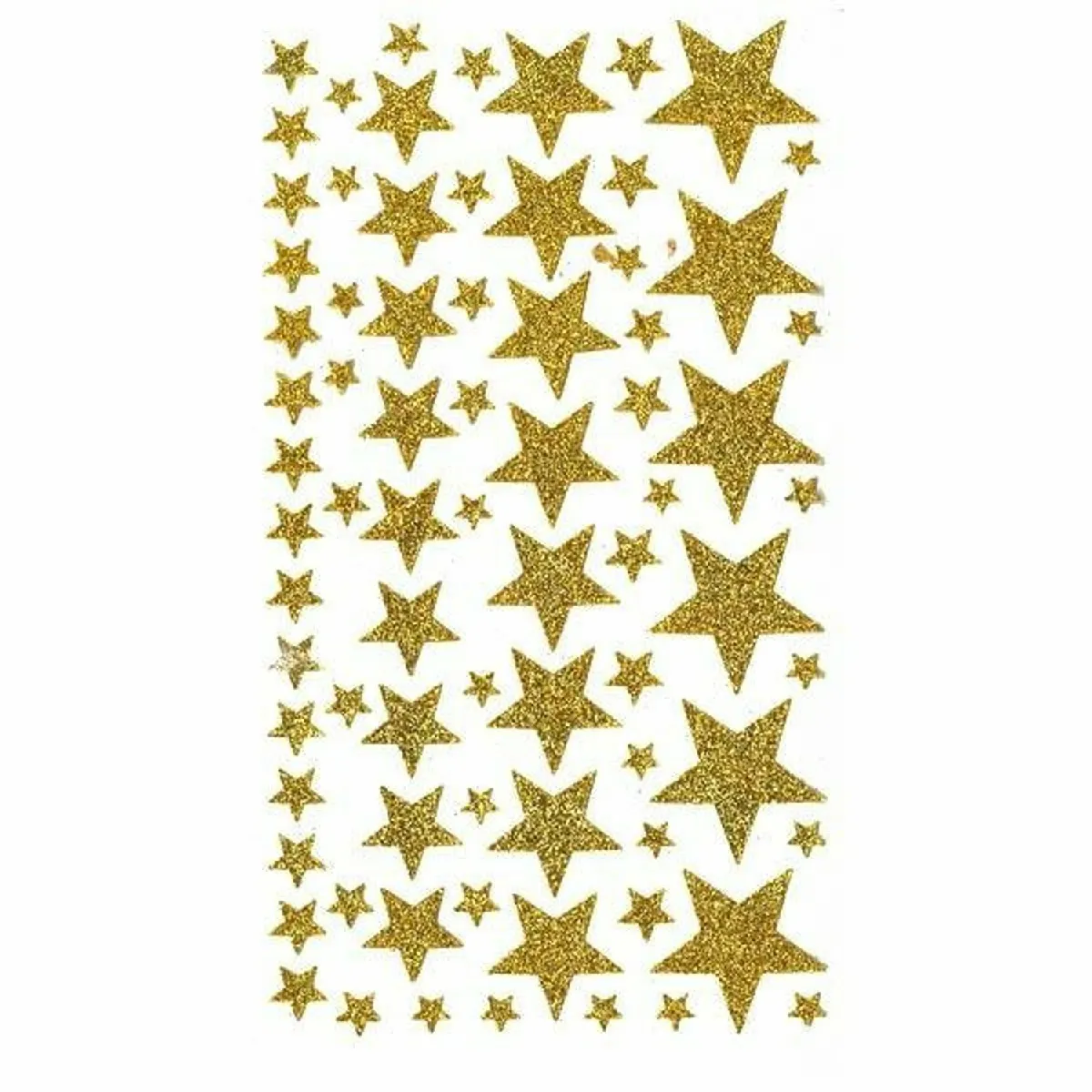 Artemio 150 Stickers Étoiles à Paillettes Dorées