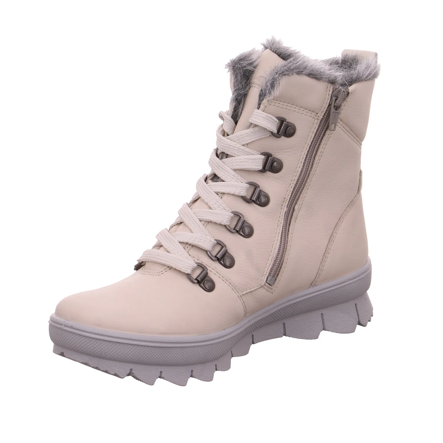 LEGERO Snowboot Offwhite Leder  mit Gore-Tex Membrane