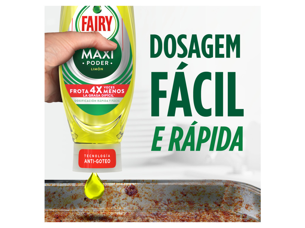DETERGENTE MANUAL FAIRY MAXI PODER LIMÃO 2X450ML