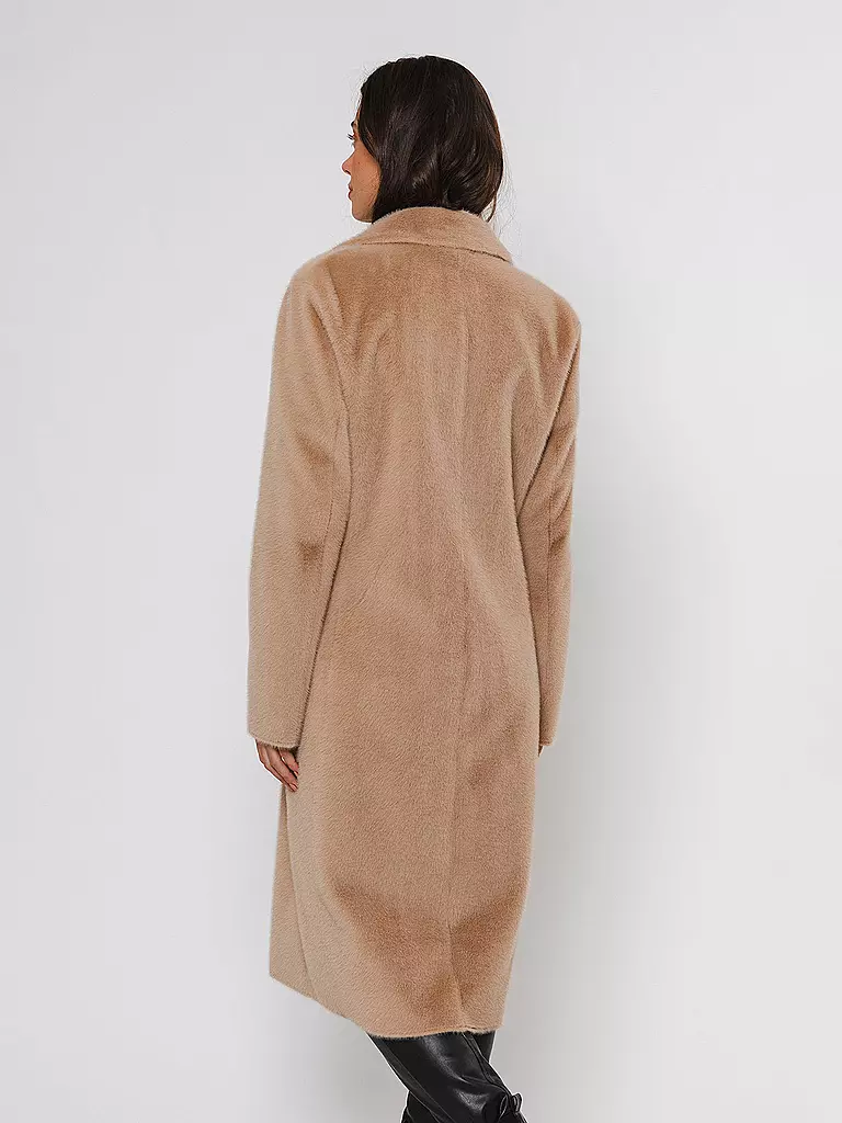 RINO&PELLE Mantel in Felloptik SAAMI beige