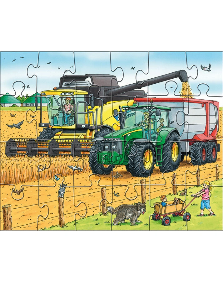3 Puzzle –  Traktor & Co. 3X24-teilig