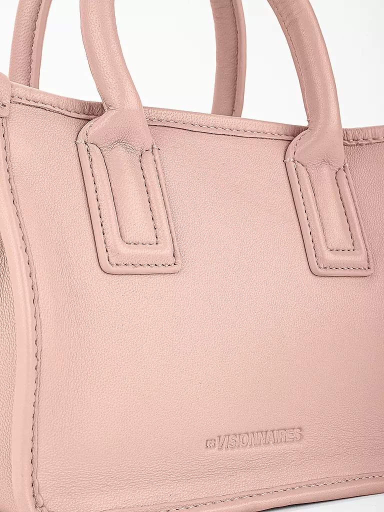 LES VISIONNAIRES Ledertasche - Tote Bag LENI SILKY Small rosa