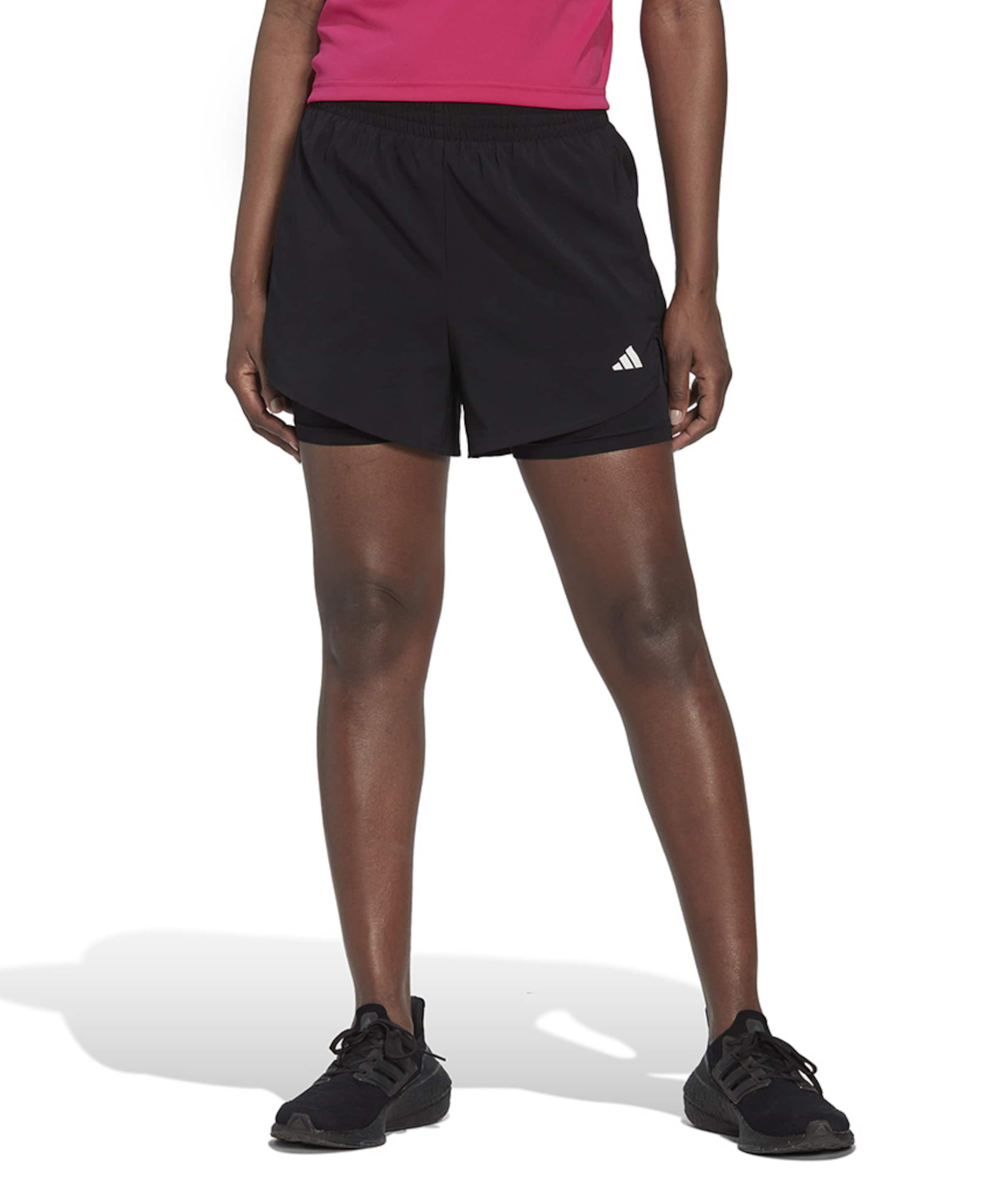 Adidas W Min 2in1 shorts zwart
