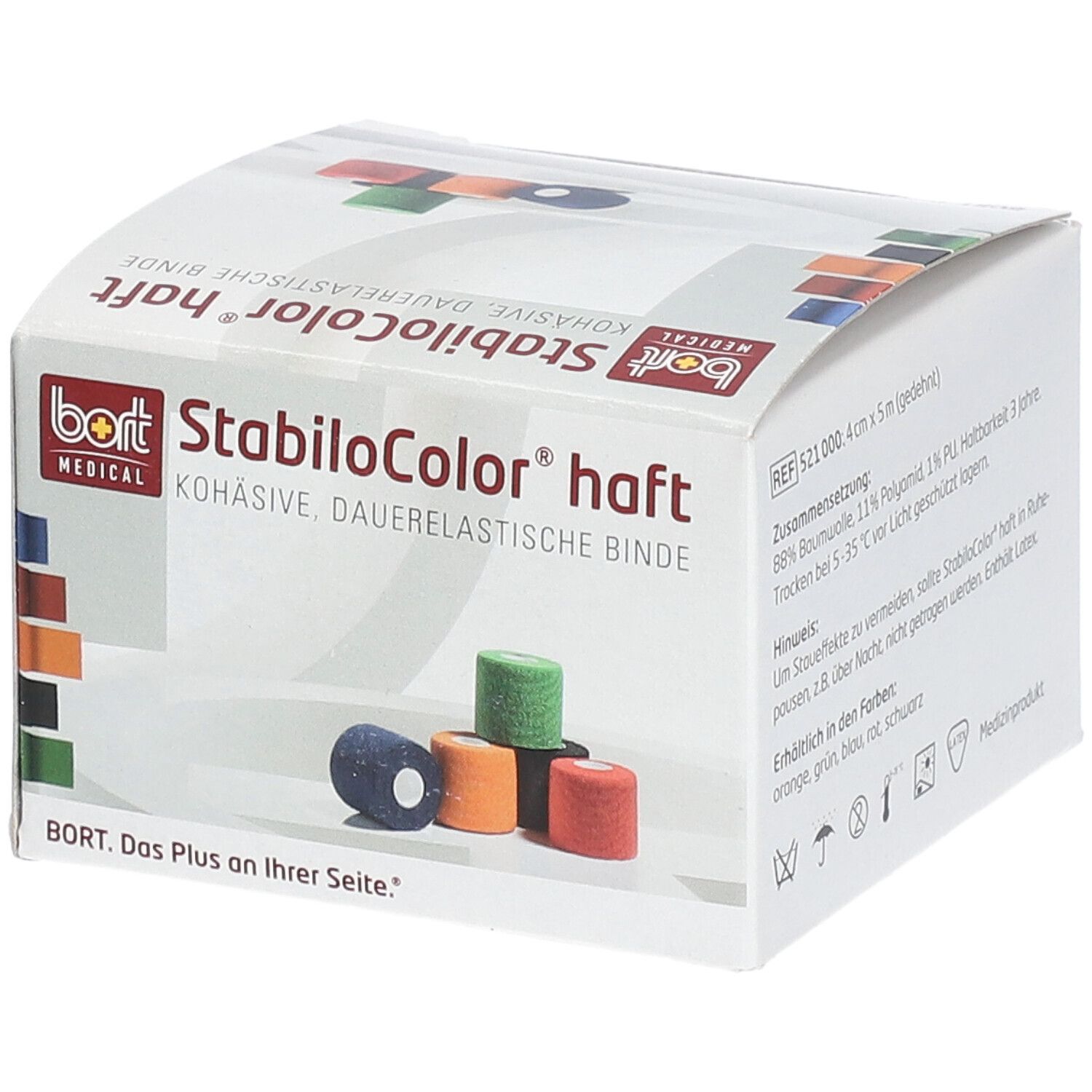 BORT StabiloColor® haft Binde 4 cm grün