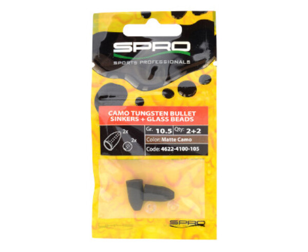 Spro Camo Tungsten Bullet Sinkers