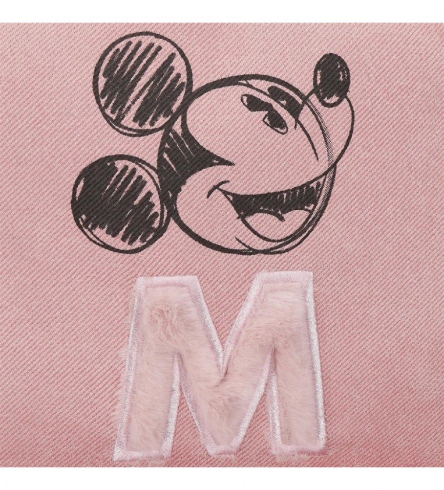 Bolsa de ombro rosa Disney Mickey The Blogger - 20,5 x 16,5 x 6 cm -