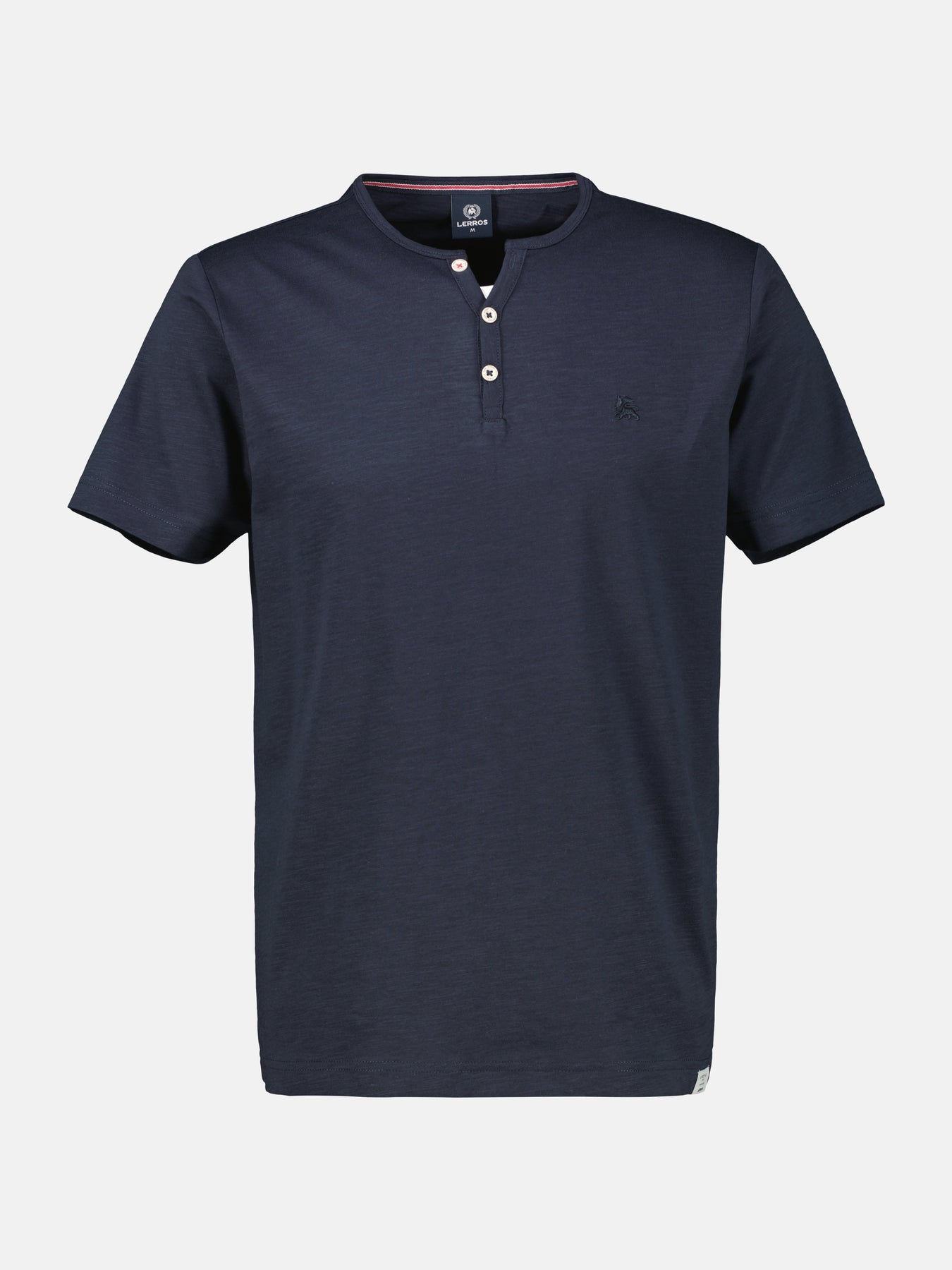Unifarbenes Serafino-Shirt in Großen Größen