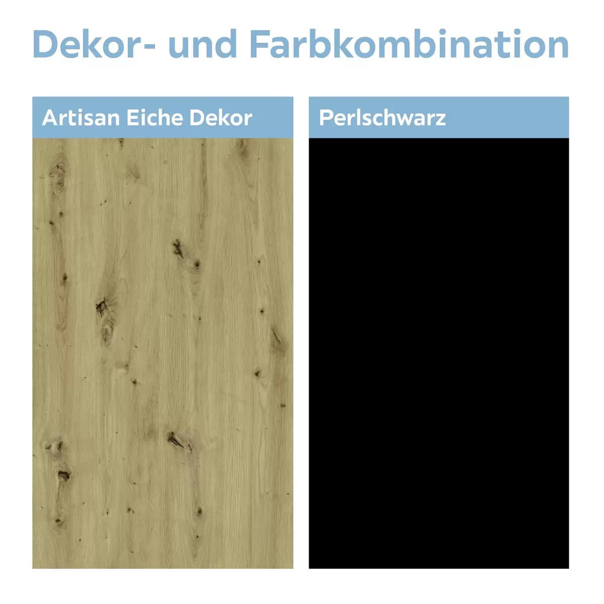 Wandboard Nyon schwarz,Eiche