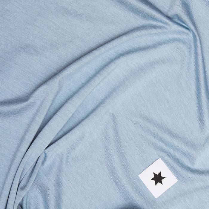 saysky logo pace t shirt herre 634 nmrss20 blue melange