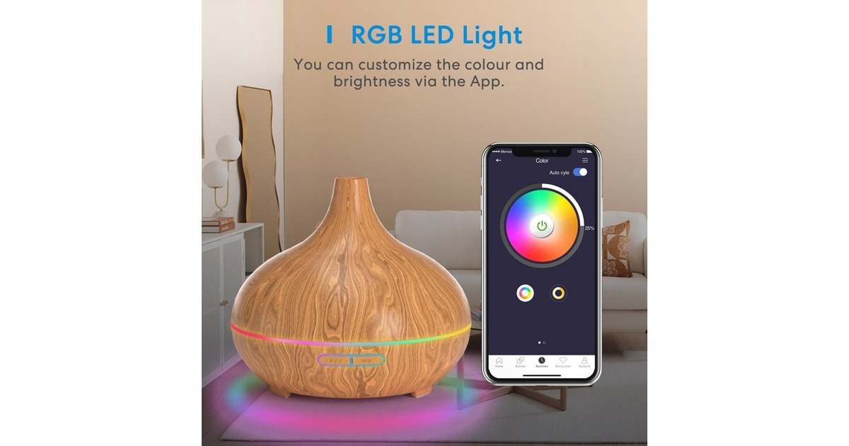 MEROSSMOD150 Smart Wi-Fi Essential Oil Diffuser luchtbevochtiger