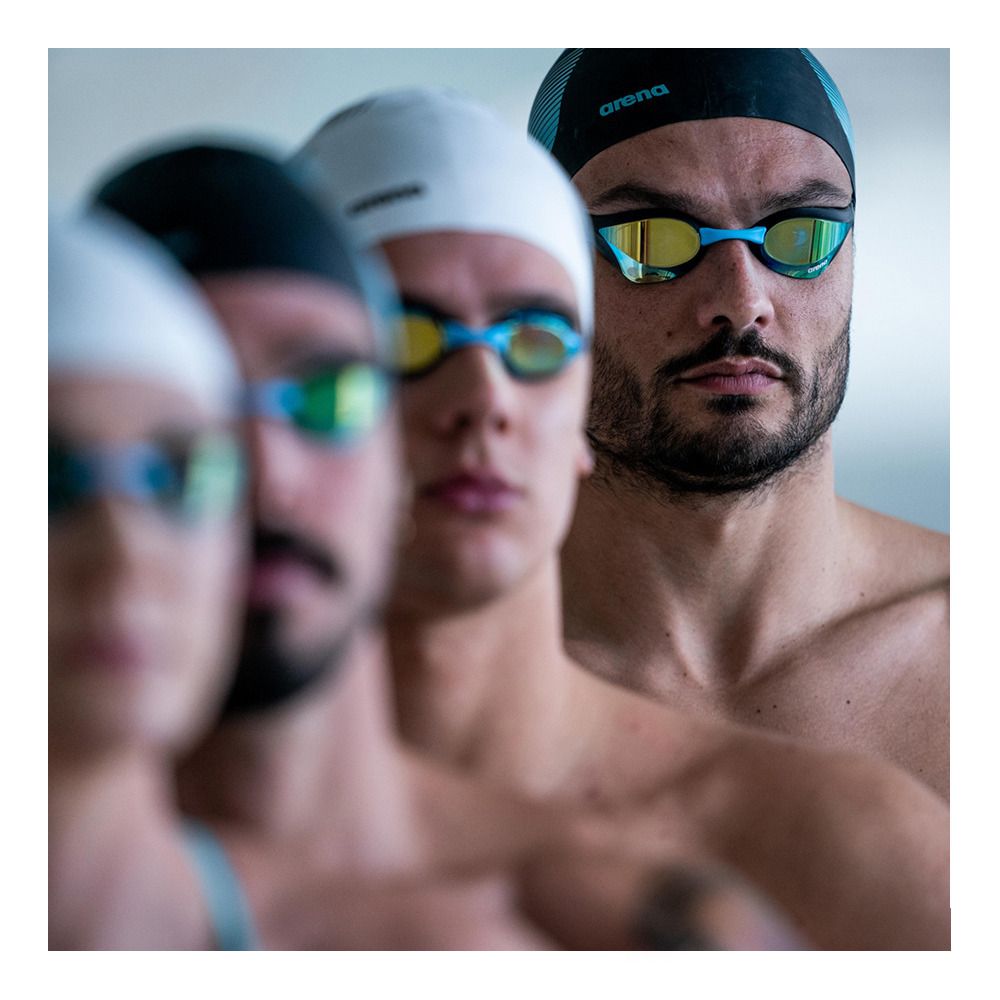 Arena COBRA SWIPE MIRROR - Lunettes de natation blue/black