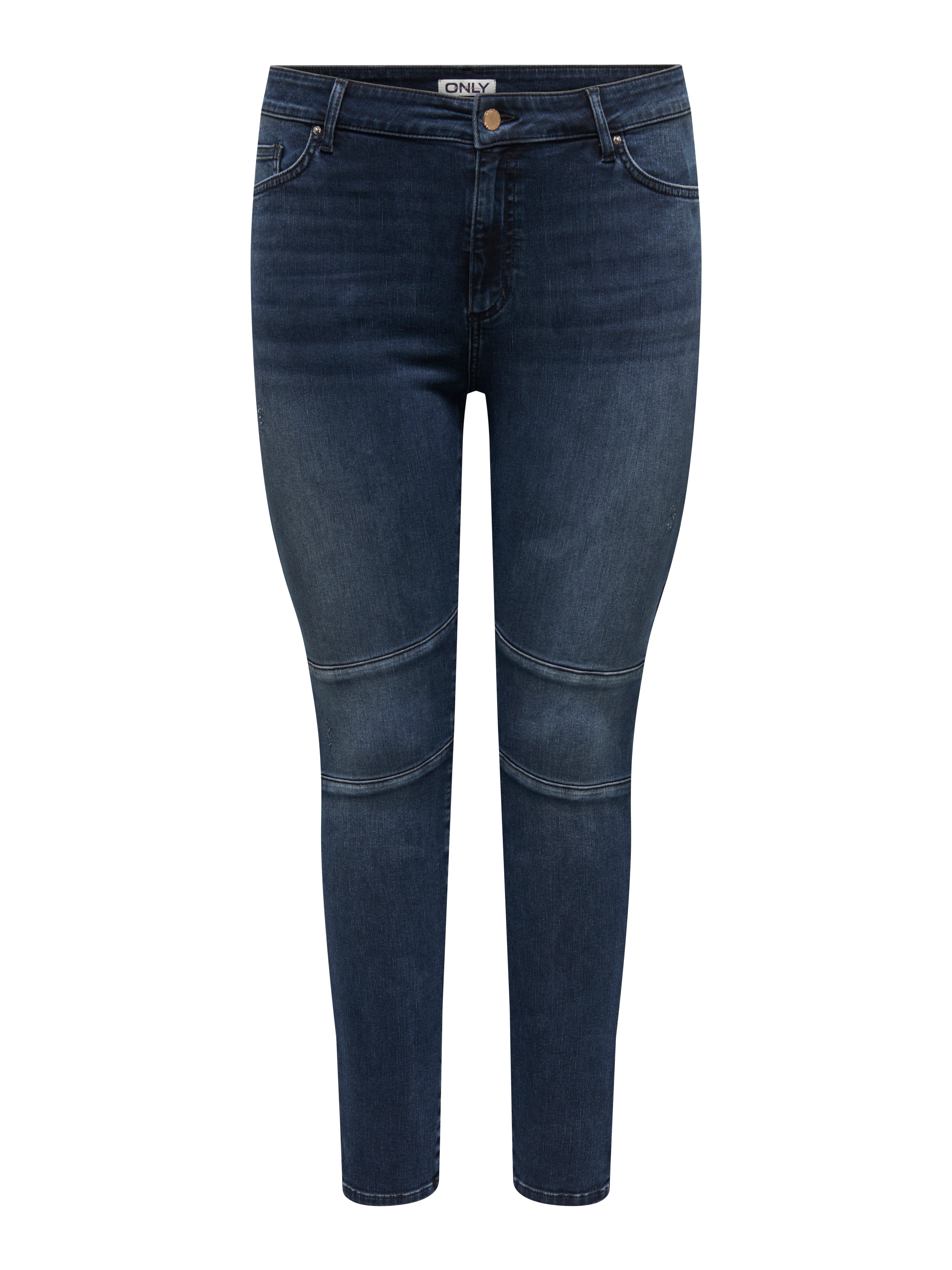 CARWILLY Mittlere Taille Skinny Fit Jeans Blue Black Denim