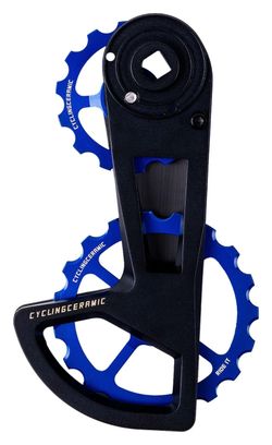 Chape de Dérailleur CyclingCeramic OSPW Race 14/19T pour Dérailleurs Sram Red / Force / Rival AXS et XPLR AXS 12V Bleu