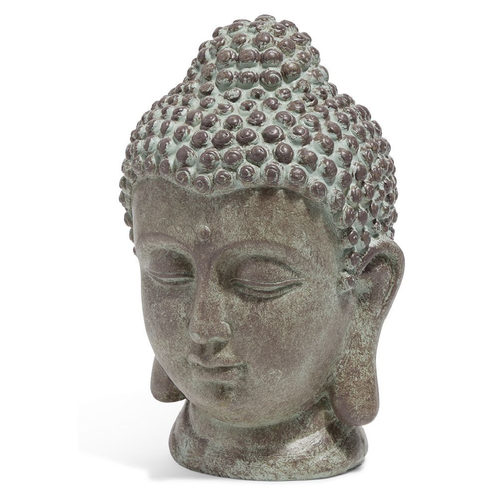 Tête Bouddha grise