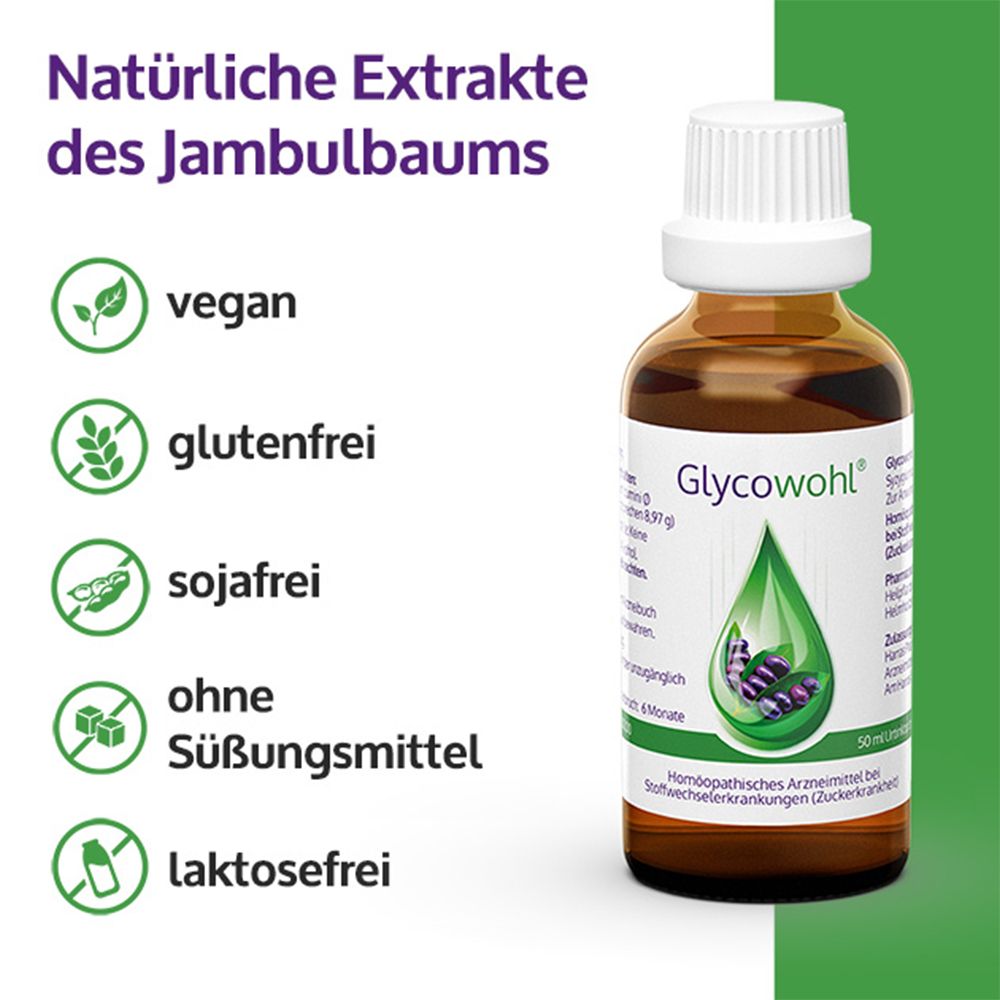 GLYCOWOHL® pflanzliche Tropfen bei Diabetes und Blutzucker